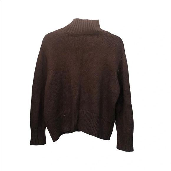 ZARA KNIT BLACK MOCK NECK SWEATER - Picture 2 of 5